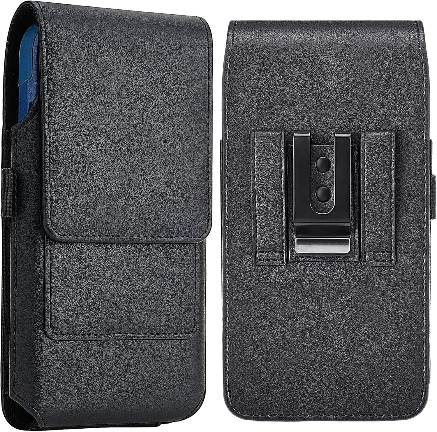 Mopaclle Cell Phone Holster with Belt Clip and Loop,Phone Belt Holder Compatible iPhone 17 Pro Max/Air,iPhone 16 Pro Max, 15, 14 Pro Max, Galaxy S25 Plus, S24 Plus, S23 Plus – Fits with Case On