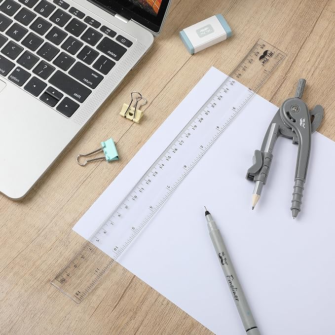 Mr. Pen- Bulk Plastic Rulers, 12 Inch, 6 Pack, Easy-to-Read Markings | - Image 5