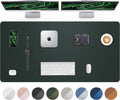 Large Desk Mat55 x24 - Premium Non-Slip Desk Pad, Waterproof and Scratch-Resistant Office Desk Protector, Large Desk pad Workspace Mat for Home and Office(Dark Green)