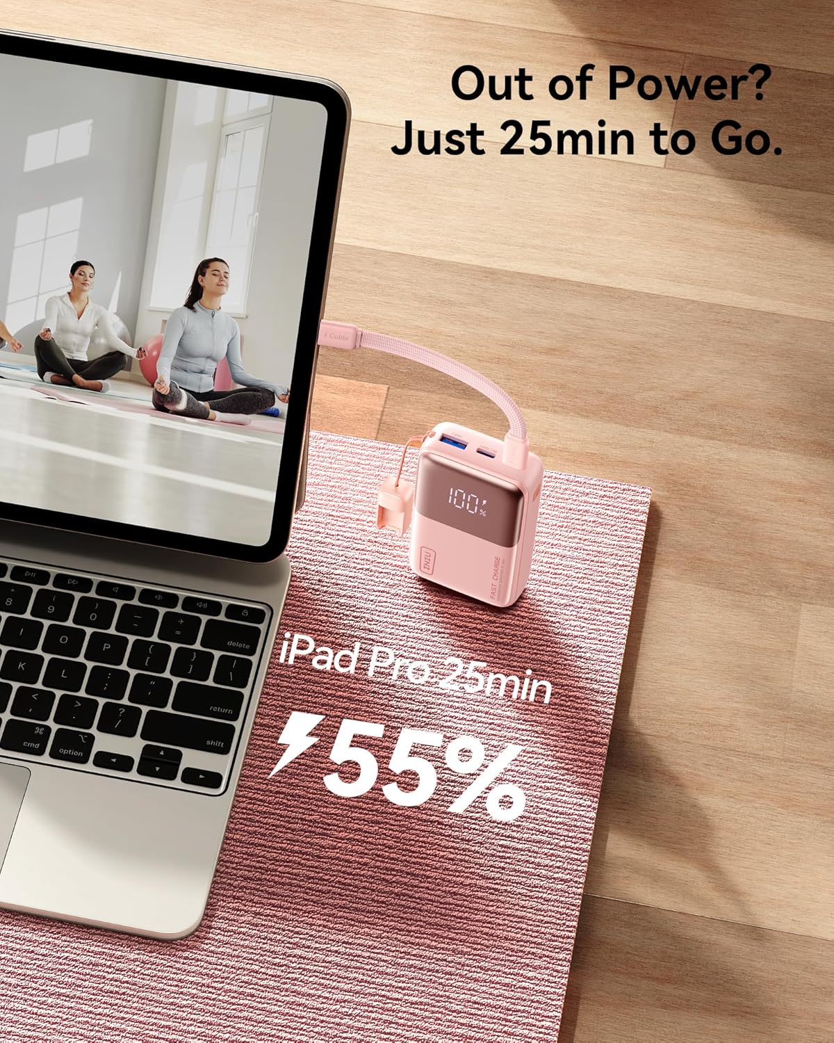 INIU Portable Charger, Ultra Small 10000mAh 45W PD Power Bank, USB C in&Out Fast Charging Battery Pack, Travel Essentials Powerbank for iPhone 16/15/14/13 Pro Max, iPad mini/Air, Samsung S22 S22 etc