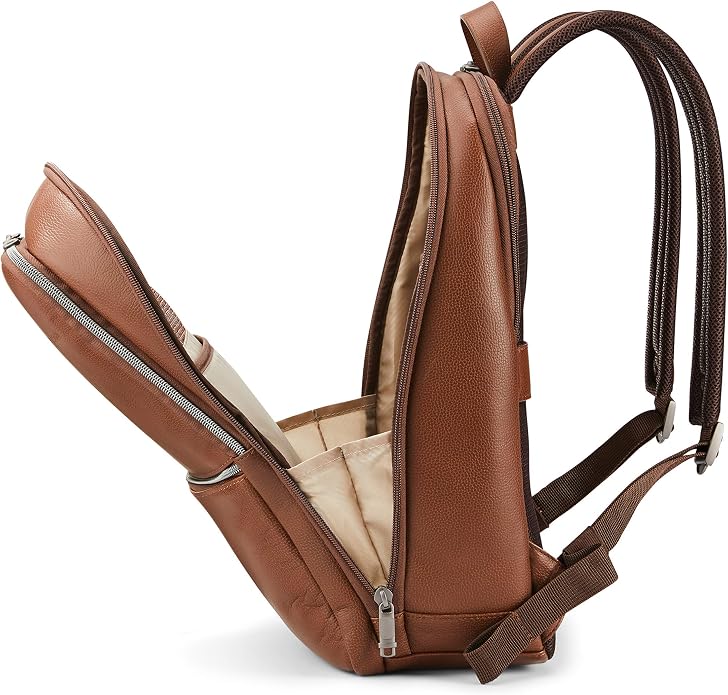 Samsonite Classic Leather Slim Backpack - Image 7
