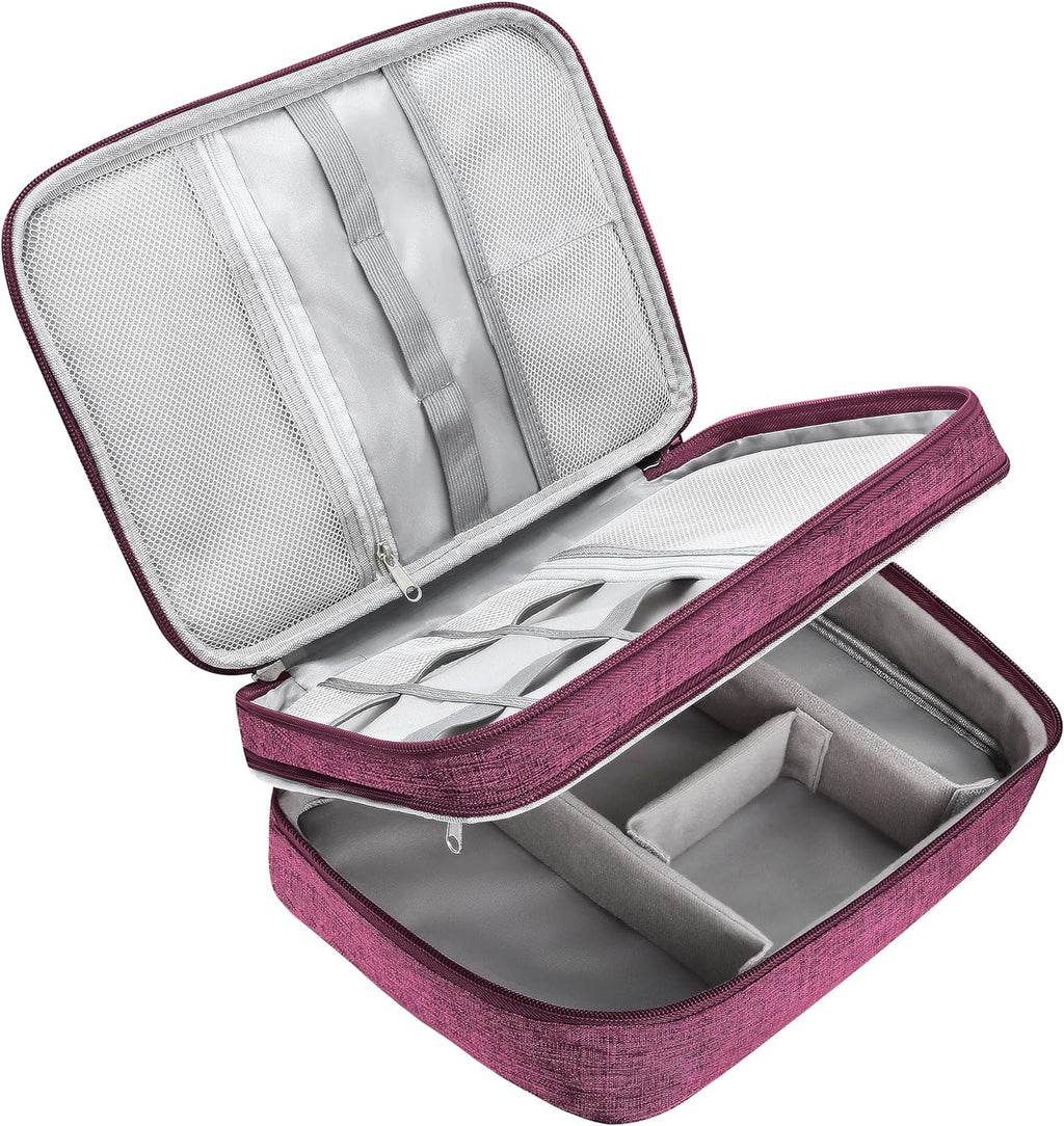 CILLA Electronics Organizer Travel, Travel Cord Organizer Case, Compact Electronics Accessories Bag for Cable, Cord, Charger, Phone