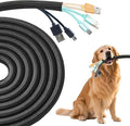 Split Wire Loom 1/2 Inch 50ft, Braided Cable Sleeve by QCSIW