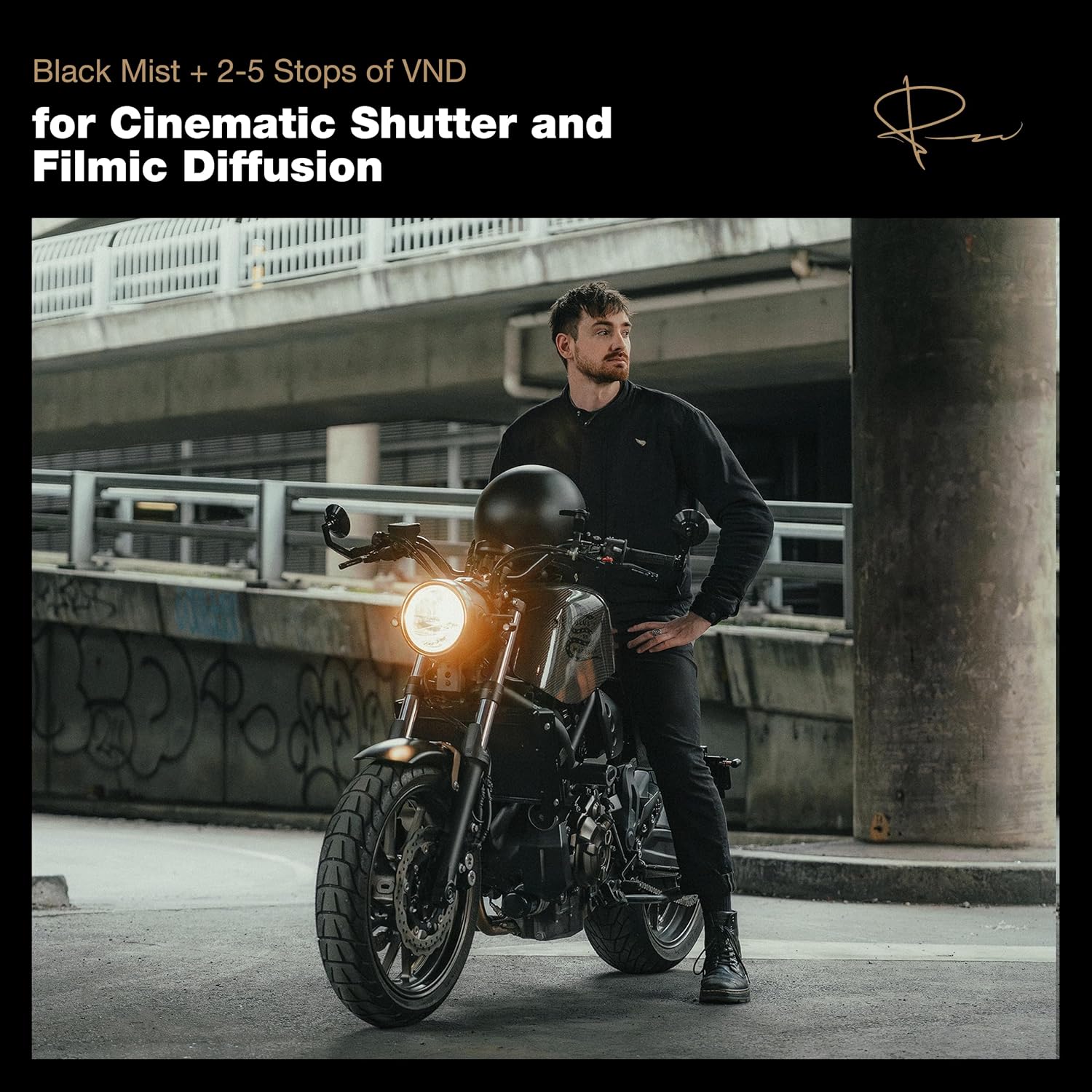 PolarPro 82mm Peter McKinnon Mist VND Camera Filter - 2-5 Stop Variable Neutral Density Lens Filter for DSLR/Mirrorless Pro Video – for Cinematic Shutter Speed Control + Diffusion