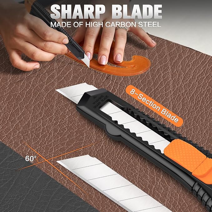 Retractable Utility Knife, 4 Pack Box Cutters - Image 3