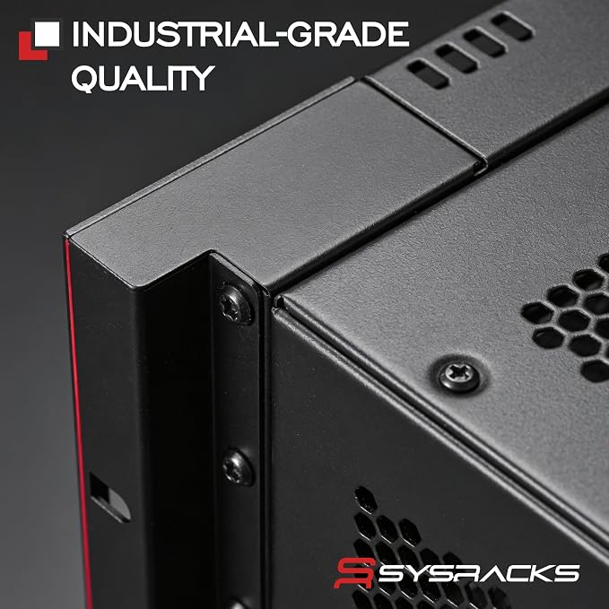 12U Wall Mount Server Rack Cabinet – 19" Network Rack Enclosure, PDU & Shelf - Image 9