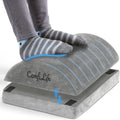 ComfiLife Foot Rest for Under Desk at Work – Adjustable Height Memory Foam Foot Stool for Under Desk, Office Chair & Gaming Chair – Ergonomic Footrest for Back & Hip Pain Relief (Gray)