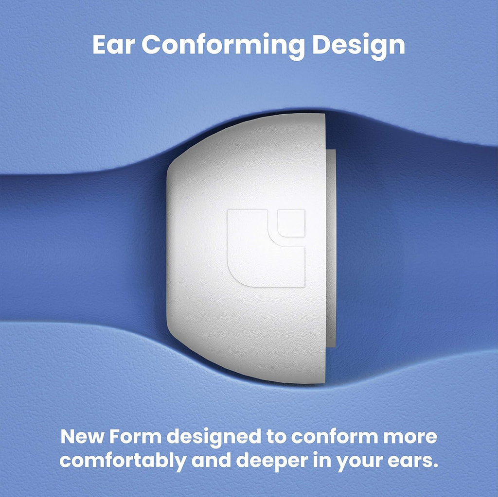 Foam Masters Ultra-Premium Memory Foam Ear Tips for AirPods Pro 1st & 2nd Gen | 3 Pairs | Black Magic Ver 6.0 | Secure | Comfort | Better Noise Cancel | Replacement Buds – White, Small
