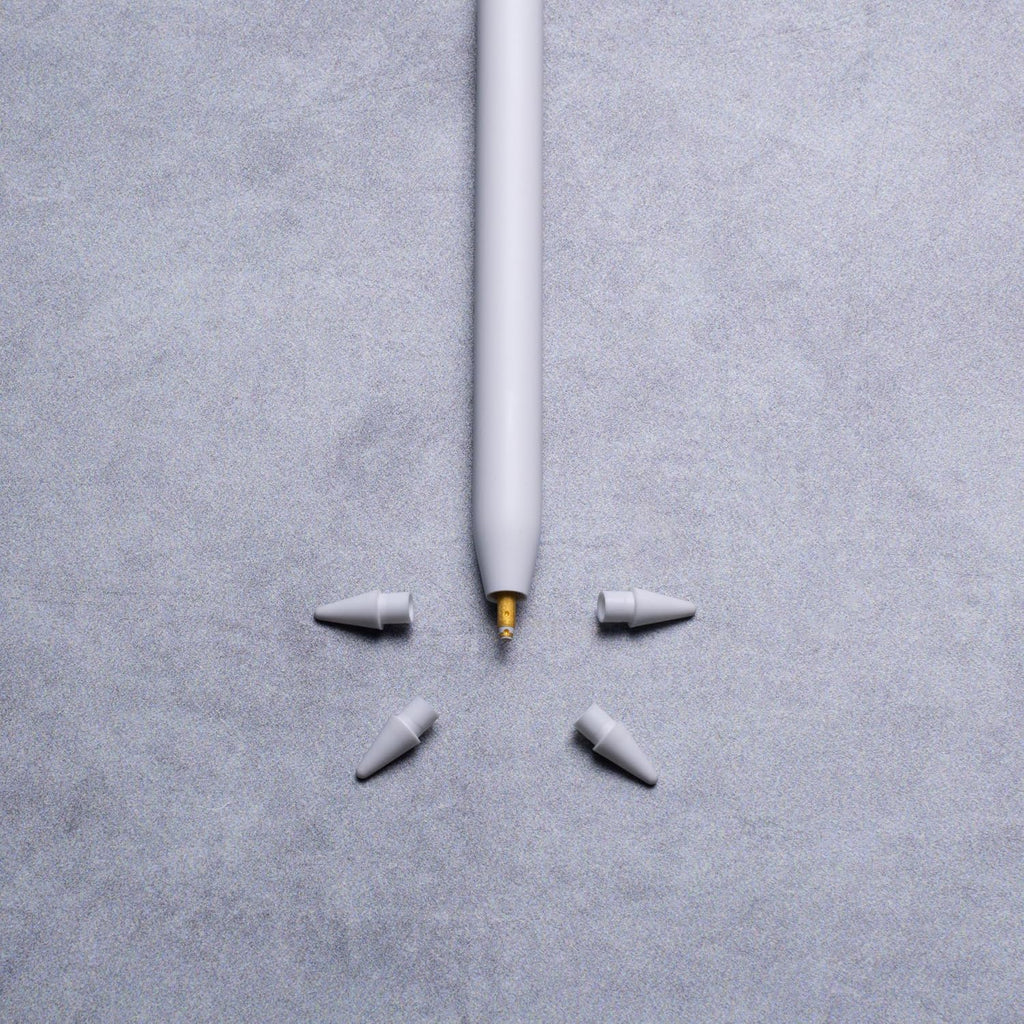 ZAGG Replacement Tips for Apple Pencil 1st Gen, 2nd Gen, & USB-C - Pack of 4, Smooth Writing, Perfect Friction, White