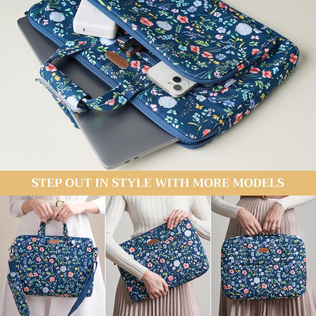 Maison d'Hermine Laptop bag with front pocket Stain and water repellent Cotton canvas