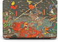 Berkin Arts for MacBook Air 15 inch Case 2025 2024 2023 Release M4 A3241 M3 A3114 M2 A2941 with Keyboard Cover & Screen Protector Ukiyo-e (The Kusunoki's Final Attack by Kuniyoshi)