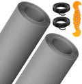 2PACK MAGZO Window&Door Screen Replacement Kit, 48''W x 99''L, with Retainer Spline (Total 65.6 FT) and Press-Fit Roller Tool, Scratch-Proof Polyester, Mesh Roll Repair for Patio, Pet Friendly, Grey