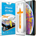 Power Theory Designed for iPhone Xs Max Screen Protector Tempered Glass [9H Hardness], Easy Install Kit, 99% HD Bubble Free Clear, Case Friendly, Anti-Scratch, 2 Pack