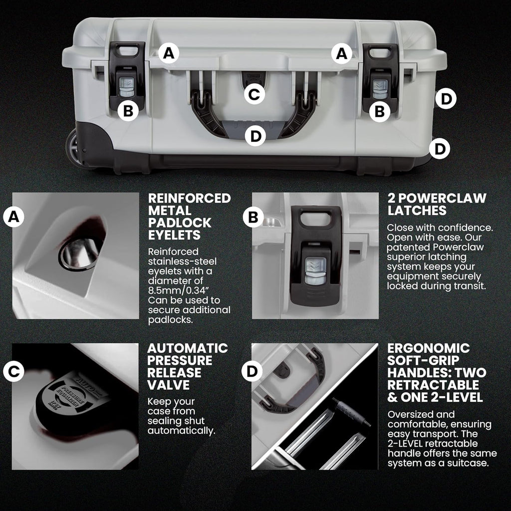 NANUK Wheeled Series 935 Lightweight NK-7 Resin Waterproof Protective Case
