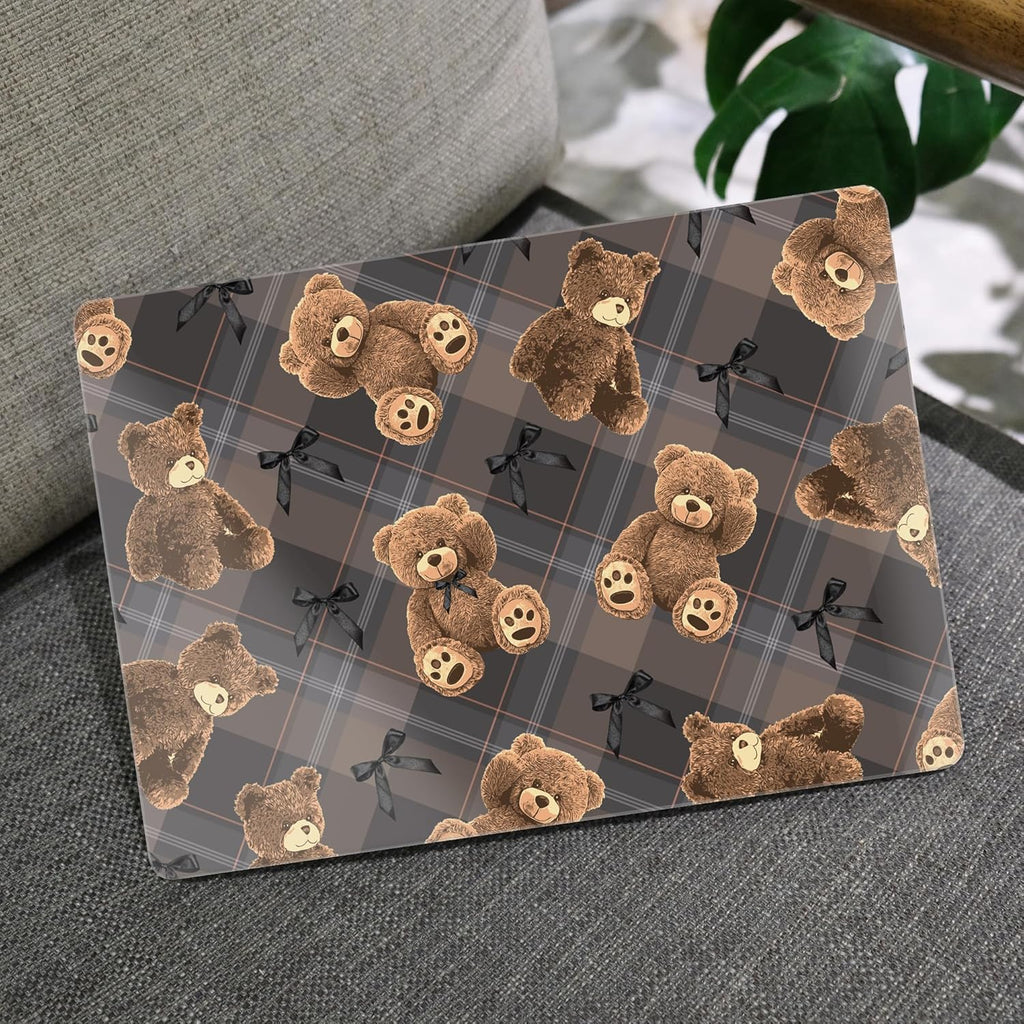 MEEgoodo Case for M4/M3/M2 MacBook Air 13.6 inch Case 2025 2024 2022, Fit Model A3240/A3113/A2681, Laptop Hard Shell with Keyboard Cover Compatible with MacBook Air 13 inch, Cute Little Bear