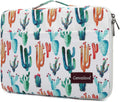 Canvaslove Rebound Bubble Cushioned Laptop Sleeve Case Bag with Handle and Pockets for MacBook Air Pro 13" and 12.5 inch-13.3 inch Laptop (Cactus)