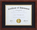 ELSKER&HOME 8.5x11 Certificate Frame Coffee Color by ELSKERHOME
