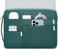 HYZUO 13.3-14 Inch Laptop Sleeve Bag for MacBook Pro 14 M5-M1, MacBook Air/Pro 13, 13.8-13 Surface Laptop/Book, Portable Notebook Case for 13" HP Dell Lenovo ThinkPad Asus Acer Samsung, Dark Green
