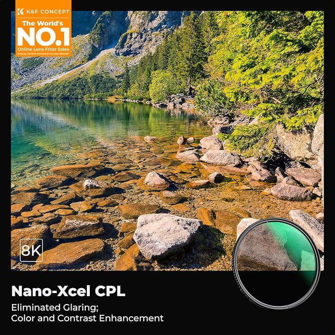 40.5mm Circular Polarizers Filter, K&F CONCEPT 40.5MM Circular Polarizer Filter - Image 2
