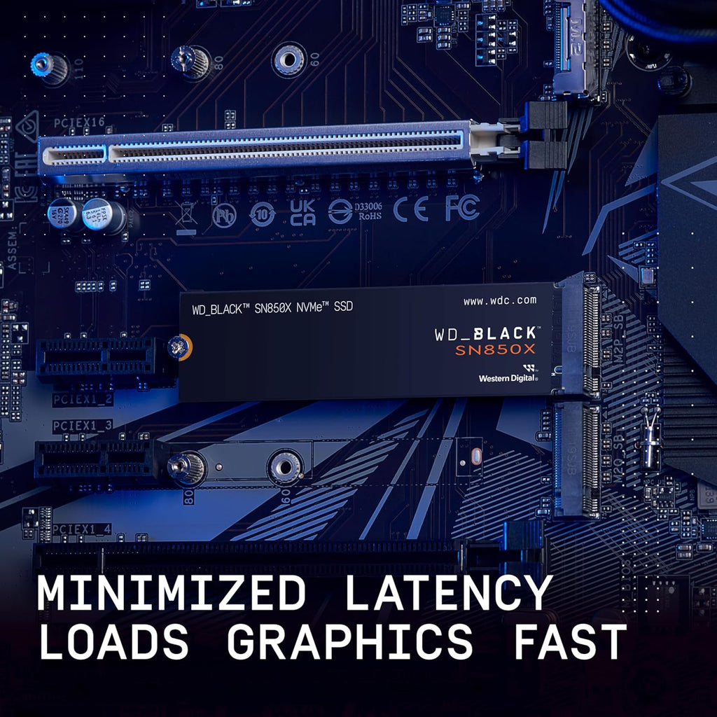WD_BLACK 4TB SN850X NVMe Internal Gaming SSD Solid State Drive - Gen4 PCIe, M.2 2280, Up to 7,300 MB/s - WDS400T2X0E