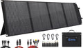 PPQ 100W Portable Solar Panel Kit 18V/6A,9lb Foldable Briefcase Solar Charger w/ 24% Efficiency,4 Cables & 16 Outputs for All Camping Power Station, RV Battery, Phones, IP67 Waterproof