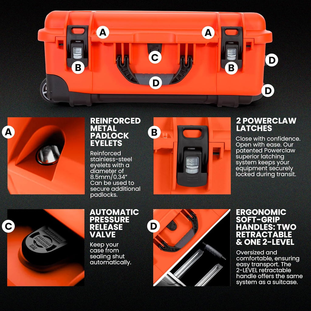 NANUK Wheeled Series 935 Lightweight NK-7 Resin Waterproof Protective Case