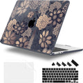 Case for MacBook Air 15 Inch 2025 2024 2023 Release M4 A3241 M3 A3114 M2 A2941, Hard Shell with Screen Protector & Keyboard Cover, Compatible with Touch ID - Spring Floral