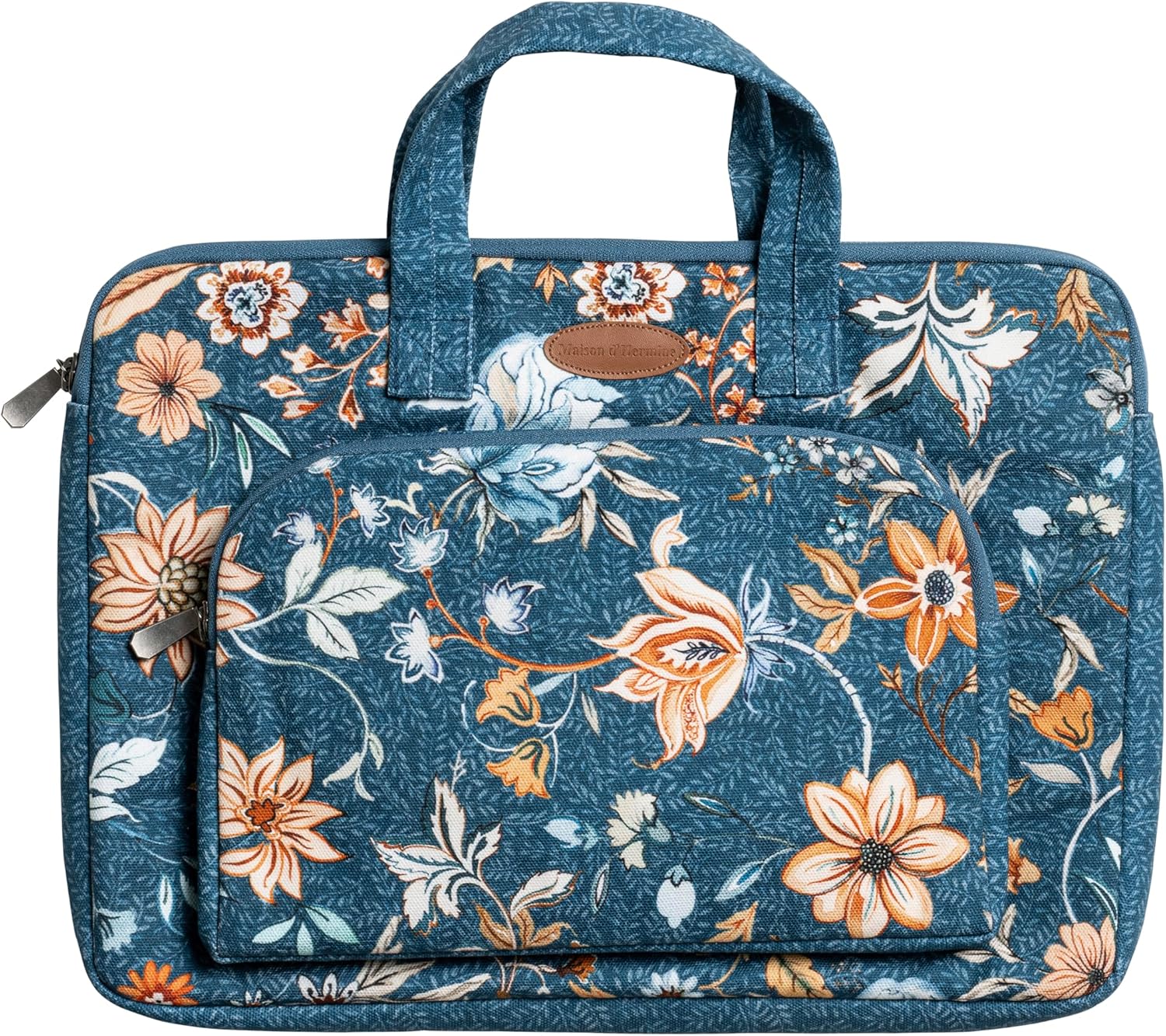 Maison d'Hermine Laptop bag with front pocket Stain and water repellent Cotton canvas