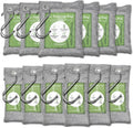 12 Pack Bamboo Air Purifying Bag, Activated Charcoal Bags Odor Absorber, Moisture Absorber, Natural Car Air Freshener, Shoe Deodorizer, Odor Eliminators For Home, Pet, Closet (6x50g, 6x150g)