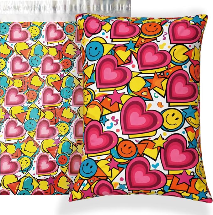 POLYSELLS 100pcs 10x13 Inches Poly Mailers, Cute Design Birthday Gifts Shipping by POLYSELLS