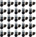 Admiral Locks Tubular Cam Lock, Keyed Alike Removable Key RV Compartment Storage Lock Cabinet Locks (Black Pack of. 25, 5/8" 180°)