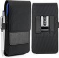 Mopaclle Extra Large Rugged Nylon Cell Phone Holster for Belt, Compatible with Galaxy S25 Ultra, S24 Ultra, Moto G Power, F16, A71 – Fits with Case On, Belt Holder for Outdoor Workers
