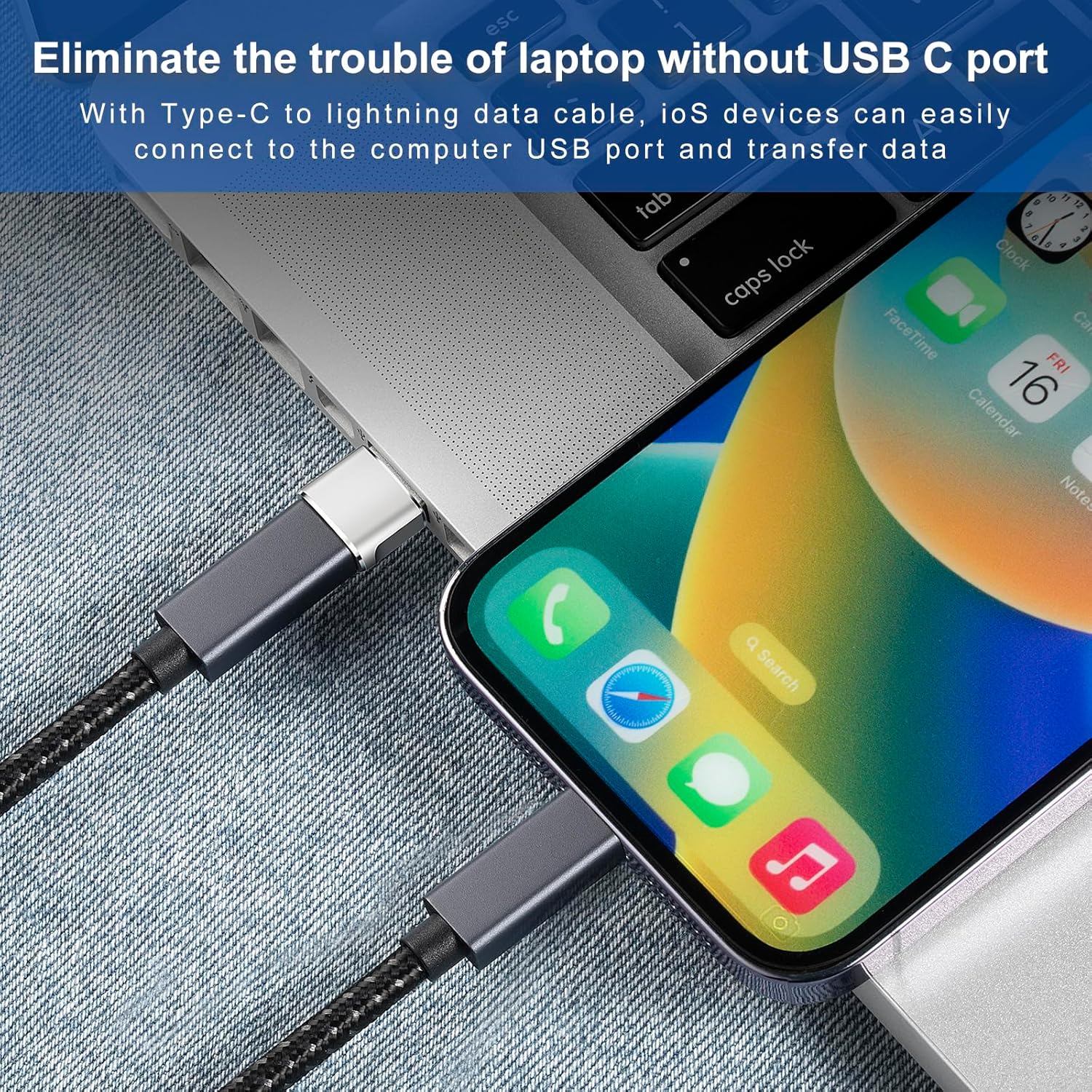 USB to USB C Adapter 4 packs for iPhone Fast Charging, Transfer and Type C OTG convert. USBC to A Compatible with iPhone 16 16e 15 Plus Pro Max,iPad Pro Air 4 Mini 6 almost USB devices
