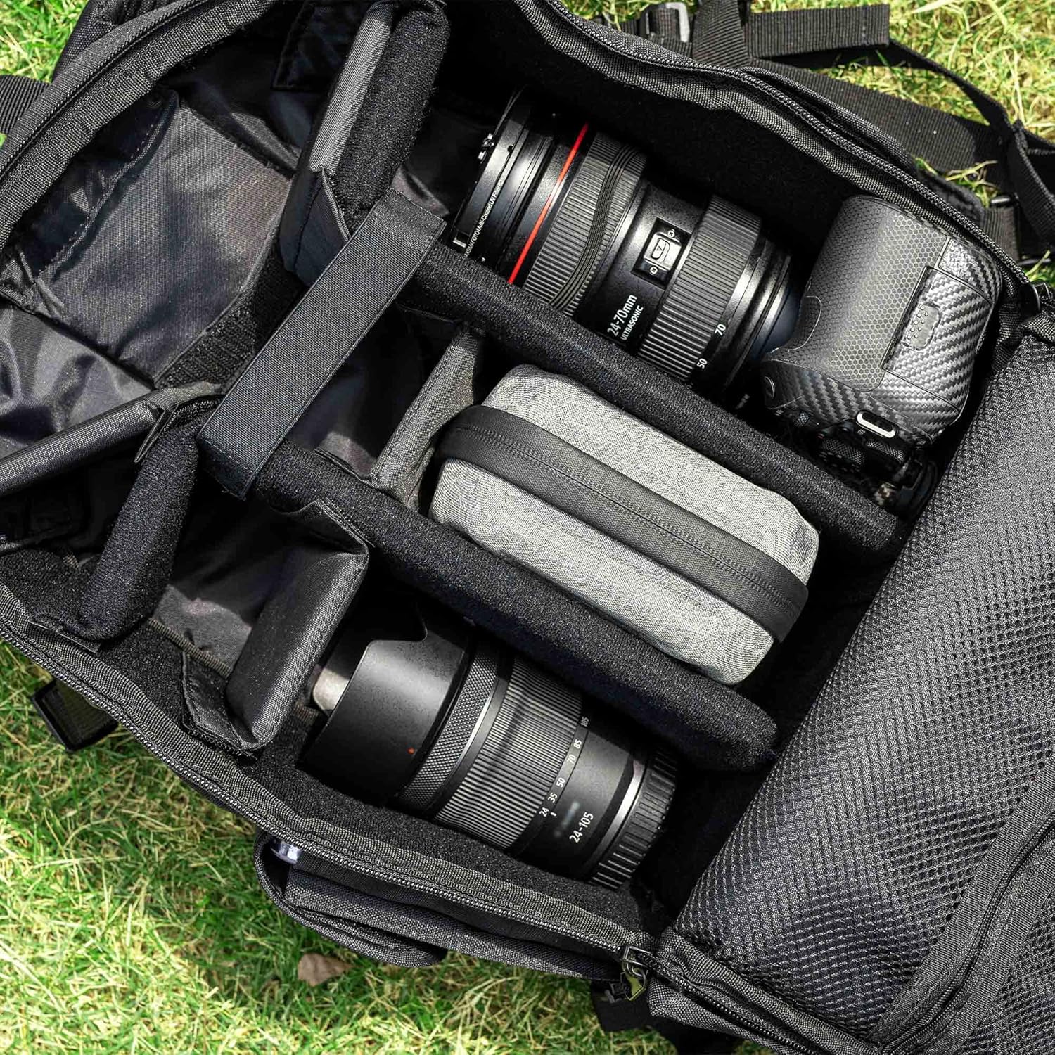 JJC 10 Pockets Hard Shell Lens Filter Bag Up to 95mm, Water Resistant & Dustproof, Camera Filter Pouch Carrying Case for Photography Round Filter with Microfiber Cleaning Cloth