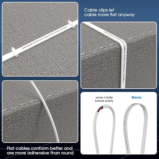 Cat 8 Ethernet Cable 10 ft, Heavy Duty High Speed Cat8 LAN Network Cable - Image 5