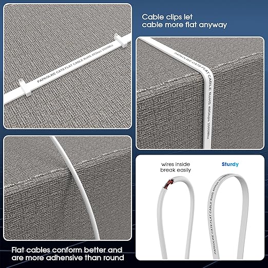 Cat 8 Ethernet Cable 60 ft, Heavy Duty High Speed Cat8 LAN Network Cable - Image 5