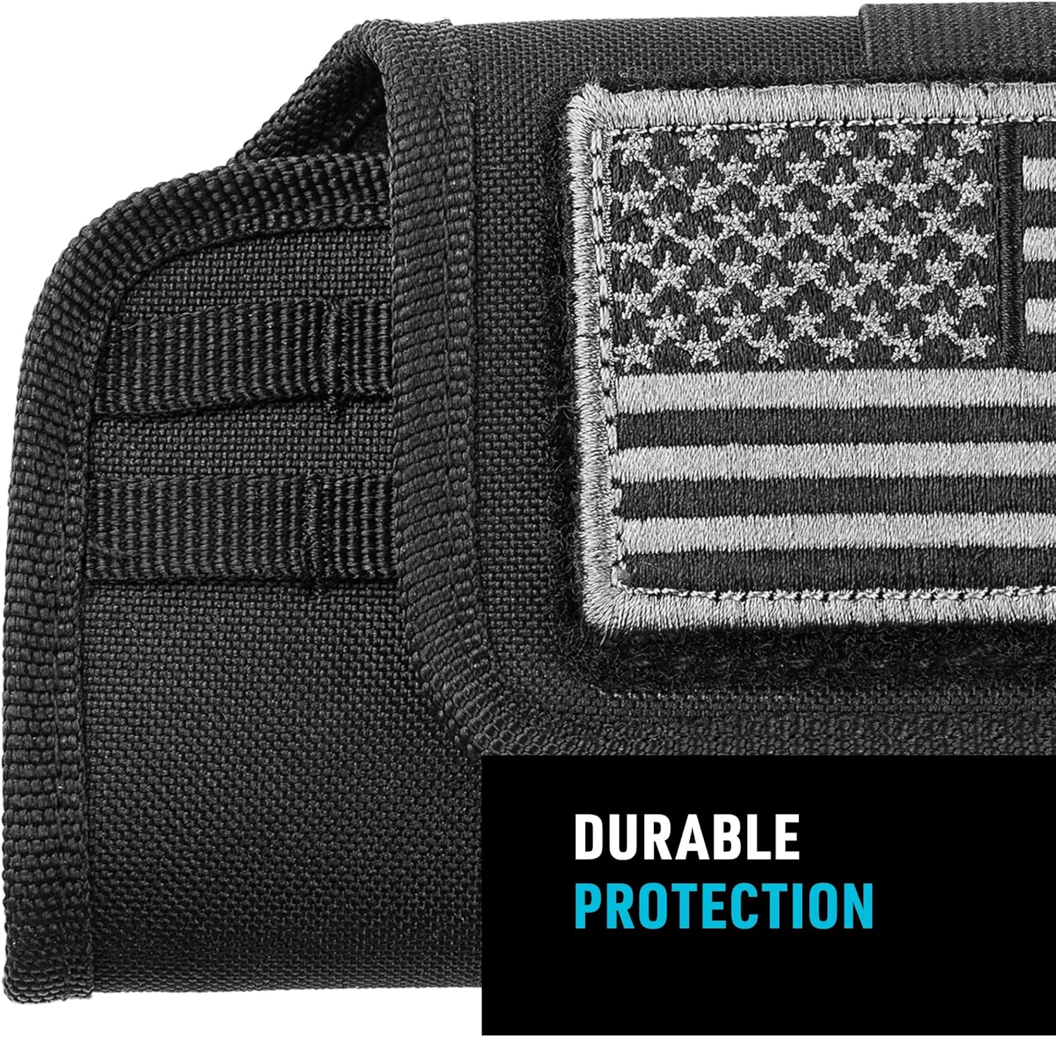 Clip Case Horizontal Universal Phone Holster - XXL - USA Patch
