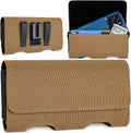 Mopaclle Nylon Phone Holster with Belt Clip for iPhone 17 Pro / 17, iPhone 16 Pro 16,15 Pro 15, iPhone 14, 14 Pro,13 Pro,Samsung Galaxy S25 S24 S23, S22,S21,Premium Cell Phone Belt Holder Pouch Cover