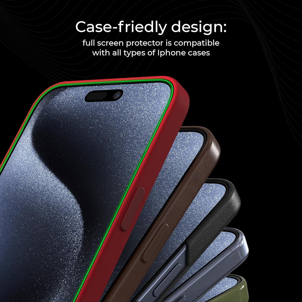 Deppa |2 Pack| Anti-Blue Light Screen Protector for iPhone 12/12 Pro (6.1')| Scratch Resistant Tempered Glass | 3D Edge to Edge Coverage | Easy Installation Kit | Eye Safeguard TÜV Certified