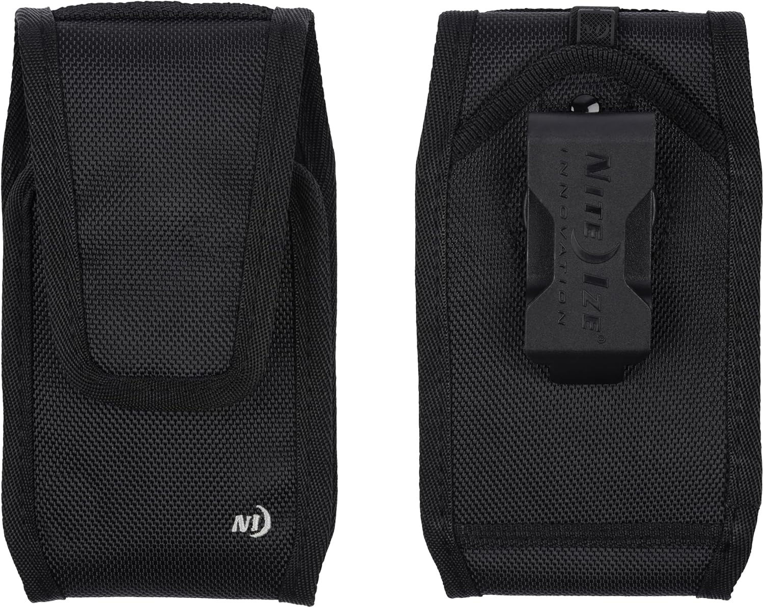 Nite Ize Clip Case Cargo Universal Rugged Holster - Cell Phone & Card Holster Pouch - Durable Phone Holder Clip for Belt - Utility Belt Pouch with Rotating Flex-Clip - XL, Vertical