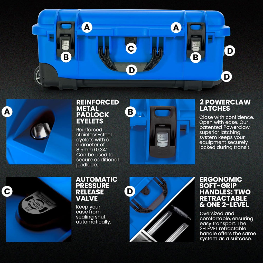NANUK Wheeled Series 935 Lightweight NK-7 Resin Waterproof Protective Case