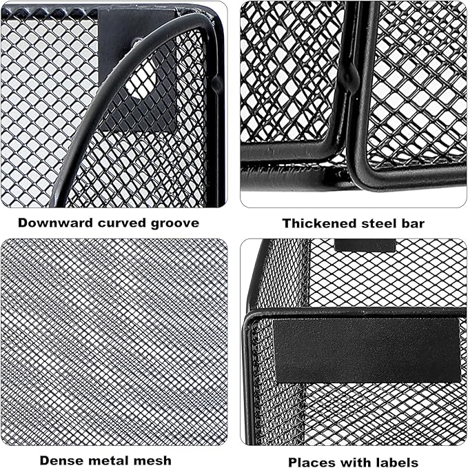 1 Pocket Mesh Wall File Holder Organizer Office Hanging File Folder Magazine - Image 3