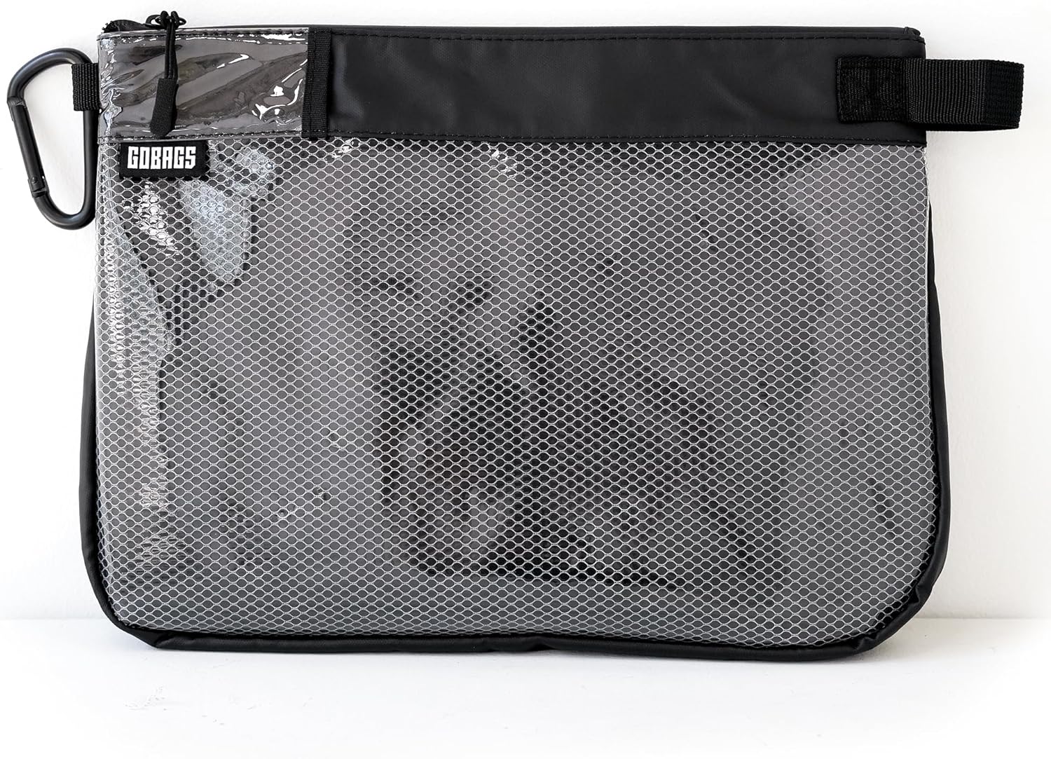 GOBAGS Production Zipper Bags - Electronics & Camera Accessories Bag - Cable organizer, Gear Accessory Pouch, Travel Camera Essentials (Large, Black)