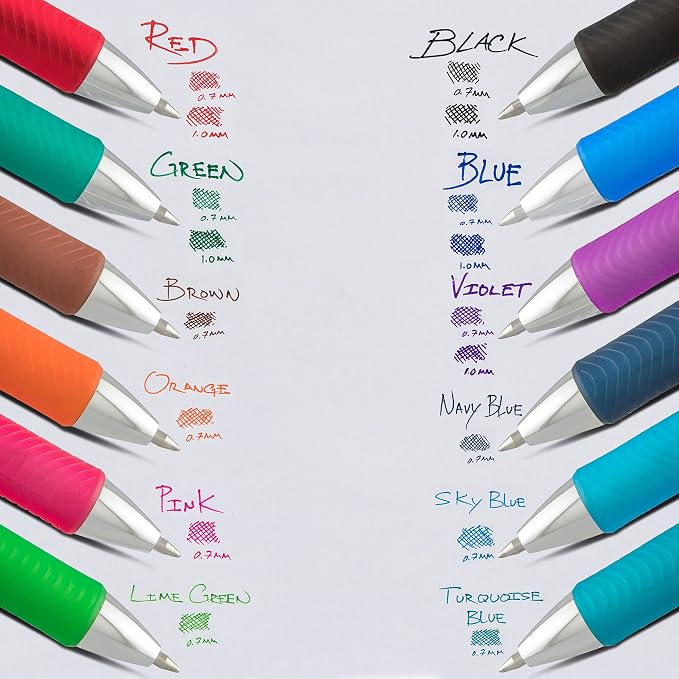 Pentel EnerGel RTX Retractable Liquid Gel Pen, Metal Tip, Medium Line - Image 6