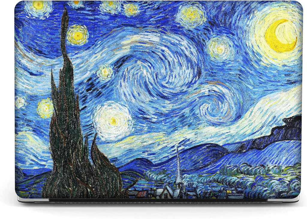 Compatible with MacBook Pro 13 inch Art Case Skin, 2022, 2021, 2020-2016 Release A1706/A1989/A2159 Cover Hard Shell with Keyboard Cover & Screen Protector (The Starry Night by Vincent Van Gogh)