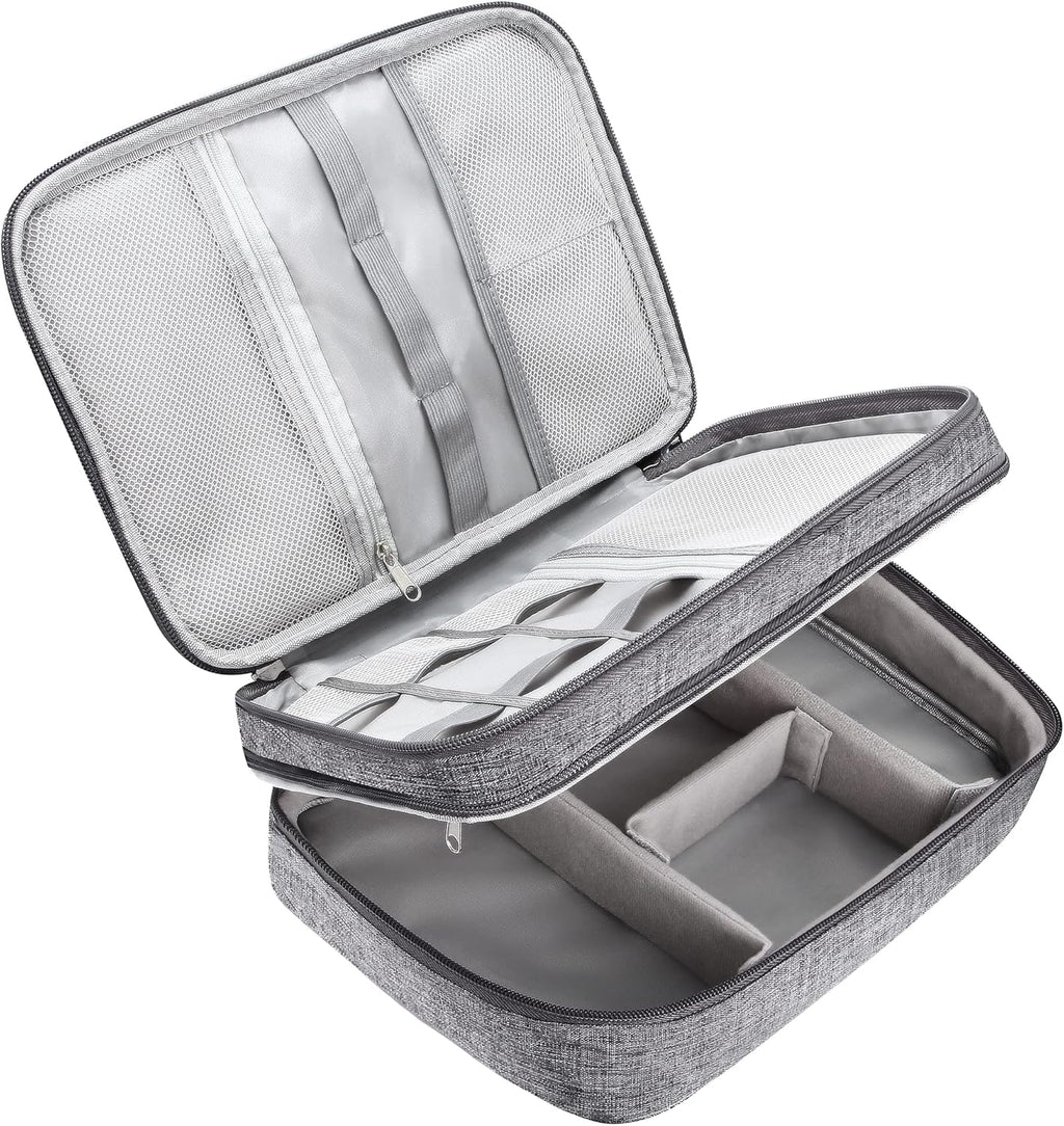 CILLA Electronics Organizer Travel, Travel Cord Organizer Case, Compact Electronics Accessories Bag for Cable, Cord, Charger, Phone