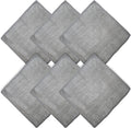 WHOOSH! Microfiber Cleaning Cloth, 6 Pack, Glasses and Screen Cleaning Cloth, Suitable for Car Screen, Computer, Laptop, iPad, MacBook, Smart Phone, Monitor, Eyeglasses, Watches (6 x 6 Inch), Grey